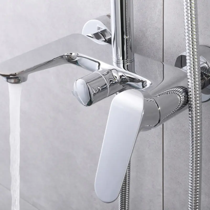 Ashionable-Conjunto de ducha de acero inoxidable multifuncional minimalista, conjunto de ducha con cabezal de lluvia para el baño del hogar