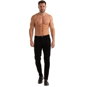 Dropship Jeans da uomo Slim Fit da lavoro abbigliamento formale senza strappi Jeans in Denim di base pantaloni da uomo alla moda <span class=keywords><strong>Jens</strong></span> pantalone per uomo - Product Image 2