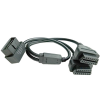 Cable de Extensión Divisor en Y Universal de 16 Pines OBD II OBD2, Conector Macho a Doble Hembra, para Autos