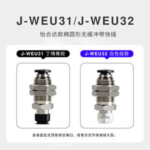 Yiheda J-WEU31-d4-10/5-10/6-10/J-WEU32 Pièces pneumatiques à ventouse ovale à changement rapide non tamponnées - Product Image 2