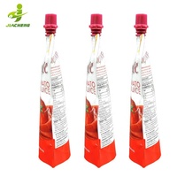Suojiacheng-sacs imprimés personnalisés, fabrication de petits sachets de pâte de tomate sur pied, emballage ketchup, pochette à bec