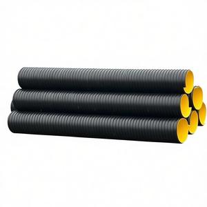 <span class=keywords><strong>Tuyau</strong></span> corrugué en spirale en PE renforcé d'acier pour culvert routier, haute capacité de charge, haute pression, durable - Product Image 2
