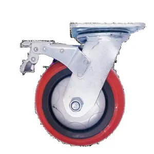 1.5 2 2.5 3 Inch Top-ranked Supplier Durable Red Color Esd PVC Industrial Caster Wheels For Furniture