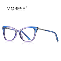 MORESE-Montures de lunettes bleues anti-lumière 2108, nouveau design, TR90, imprimé animal, papillon, vêtements quotidiens, verres correcteurs