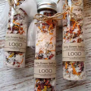 Sales de Baño Ecológicas Personalizadas para Regalo de Boda, Sal Marina, Minerales Orgánicos, Exfoliantes, Manteca de Karité, Aromas de Fresa y Pepino - Product Image 1