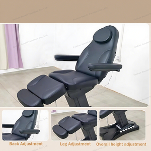Tempat tidur bulu mata Motor 3/4 elektrik, Ranjang kecantikan wajah meja pijat tato pemeriksaan medis sandaran estetika - Product Image 5