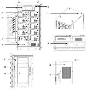 Armoire BESS Commerciale Hybride 2200kVA S63P50K 50kW tout-en-un avec PCS, BMS, EMS, DA, AC - C&I 50kW-100kWh - Product Image 3