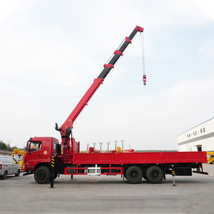 Grúa hidráulica montada en camión Dongfeng de brazo recto con capacidad de elevación de 12T para construcción de edificios - Product Image 2