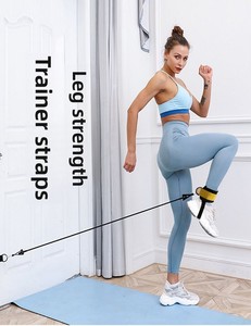 Sangle de cheville réglable à double anneau <span class=keywords><strong>en</strong></span> D et à quatre points d'attache pour machine à câble, pour exercices de fessiers, de hanche et d'extension des jambes, accessoire d'équipement de fitness et de gym - Product Image 6