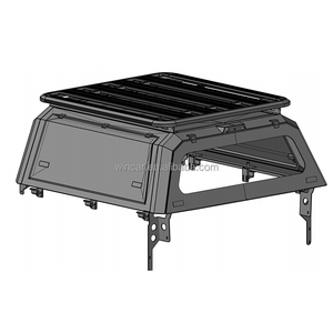 Couvre-lit de ramassage à baldaquin en aluminium étanche de luxe pour accessoires extérieurs Honda Ridgeline et Mitsubishi Navara - Product Image 4