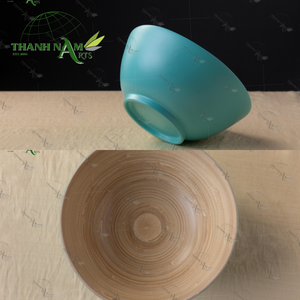 Bol à salade jetable en bambou naturel personnalisé par OEM pour les plats froids utilisation de fruits ou de nouilles ustensiles de cuisine écologiques légers - Product Image 4