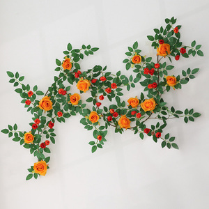 Guirnalda de Rosas Artificiales de 1.9 m, Guirnalda de Flores de Rosa Colgante de Seda para Decoración de Bodas, Fiestas, Jardines y Hogar - Product Image 6