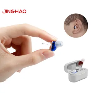 JINGHAO A17 Medical Mini CIC Popular OTC Audífonos digitales recargables para personas mayores y sordera