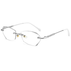 Lunettes de lecture flexibles <span class=keywords><strong>pour</strong></span> femmes, monture carrée en métal, <span class=keywords><strong>presbytie</strong></span>, -250, fournisseur en gros, lunettes correctrices - Product Image 4