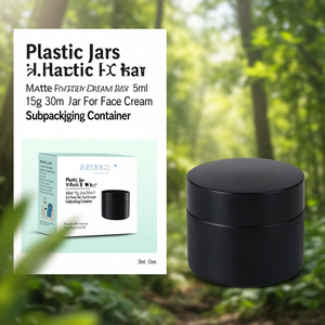 Pot en plastique mat dépoli double couche pour crème, 5ml, 15g, 30ml, 50ml – Contenant de sous-conditionnement pour crème visage - Product Image 3