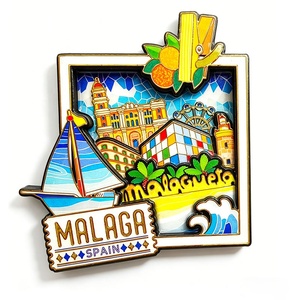 Imán <span class=keywords><strong>de</strong></span> nevera <span class=keywords><strong>de</strong></span> MDF <span class=keywords><strong>de</strong></span> recuerdo <span class=keywords><strong>de</strong></span> <span class=keywords><strong>Barcelona</strong></span>, España, troquelado 3D con lámina epoxi, imán giratorio <span class=keywords><strong>de</strong></span> <span class=keywords><strong>madera</strong></span> para refrigerador - Product Image 6