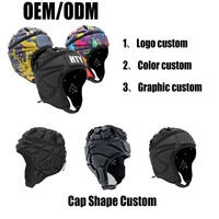 Casque souple Drapeau Football Rugby Casque Scrum Cap Soft Shell Casque Football Couvre-chef pour jeunes adultes