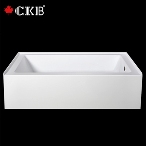 CKB Baignoire en acrylique empilable de haute qualité, blanche et noire, pour appartement d'hôtel, avec alcôve - Product Image 2