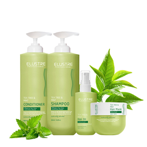 Champú de menta y árbol de té OEM con tratamiento anticaspa y cuero cabelludo para cabello graso - Product Image 4