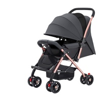 Échantillon Gratuit Poussette Pliable en Alliage, Chariot de Marche pour Bébé à Haute Position, Portable, Vente en Gros Transfrontalière, Peut Assister ou Allonger