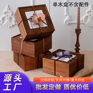 Caja de Madera Apilable y Extraíble, Rectangular, para Embalaje General, Regalos, Manualidades, Grosor Personalizable - Product Image 5