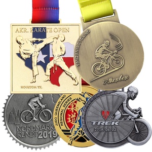 Huy Chương Xe Đạp Thể Thao 3d Bằng Kim Loại Chất Lượng Cao Huy Chương Và Danh Hiệu Khiêu Vũ Taekwondo Đạp Xe Đạp Tùy Chỉnh - Product Image 1