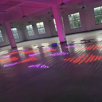 Rideau lumineux LED programmable DMX en maille couleur pleine, IP65, pour extérieur, façade d'art, toile lumineuse dynamique, éclairage décoratif