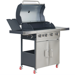 Barbecue à gaz moderne de qualité supérieure à 4 brûleurs Barbecue d'extérieur en acier inoxydable directement en usine - Product Image 4