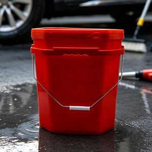 Seau carré en plastique multi-usage, couleur et logo personnalisés, en PP/PE, pour le stockage de liquides et de matériaux solides industriels - Product Image 1