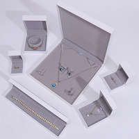 Boîte à Bijoux Écologique en Gros pour Colliers Bracelets Bagues, Emballage Personnalisé Haut de Gamme en Carton Blanc