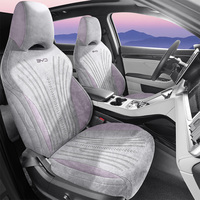 Housse de siège de voiture personnalisée en cuir suédé de haute qualité Wenqi BYD Song Plus Seal U Dmi 2022-2026, ensemble complet