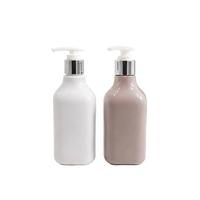 Flacon pompe carré simplifié en PET 200 ml pour huile essentielle, nettoyant visage, rechargeable, vide