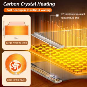 Calentador de pies eléctrico portátil para oficina y hogar, calentador infrarrojo de espacio plegable, calentador Personal debajo de la <span class=keywords><strong>Mesa</strong></span> para piernas y pies - Product Image 3