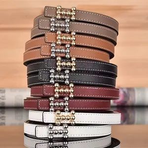 多种大品牌设计时尚皮带带H扣1.5厘米宽度H皮带