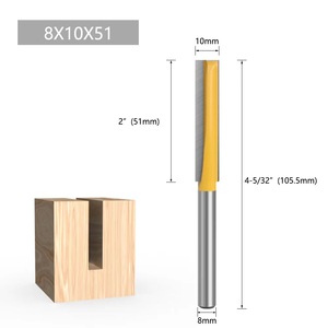 Trou de serrure de fraisage de travail du bois rainurage droit coupe de nettoyage de fond allongé - Product Image 1