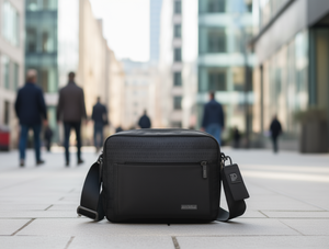 Borsa a tracolla da uomo Materiale Oxford Chiusura con cerniera Grande capacità Uso lavorativo M1130122 - Product Image 2