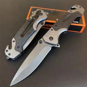 Hot Sell Coating Aluminum Handle Tactical Survival Outdoor Folding Pocket Knife In Stock