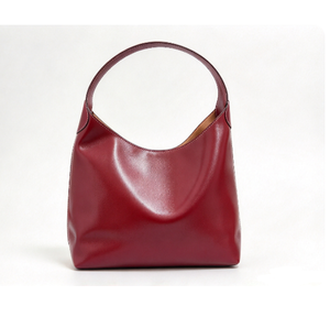Handbag Hobo Bag Genuine Leather Open <b>Top</b> Minimalist Solid Color Daily Use Wholesale Fashion <b>Women</b> Low MOQ OEM ODM - Product Image 5