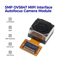 Sensor OV5647 Definisi Tinggi 5MP 1/4" Modul Kamera Mini Fokus Otomatis dengan Antarmuka MIPI Resolusi 2K F2.8 Plug and Play