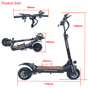 Zonndoo — trottinette électrique tout-terrain, <span class=keywords><strong>10</strong></span> pouces, 1200W x 2, avec siège semblable à la baleine miel <span class=keywords><strong>E5</strong></span>, pour adultes, nouveauté, en stock - Product Image 3