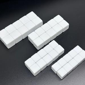 Lot De 10 Dés Effaçables En Acrylique Blanc – Cubes à 6 Faces Lisses Pour Personnalisation, éducation, Jeux