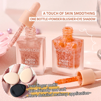 Fard à joues liquide minéral personnalisé en marque blanche avec formule longue tenue, couleur haute pigmentation, fini mat et protection solaire