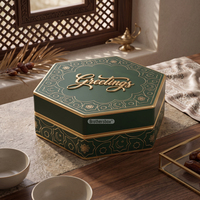 Caja Rígida Personalizada Premium a Prueba de Grasa para Baklava, Caja de Regalo de Lujo para Dulces Árabes con Inserto de EVA