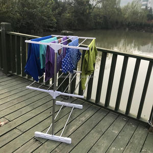 Porte-serviettes et son très grand, support pour vêtements pliables, à <span class=keywords><strong>3</strong></span> <span class=keywords><strong>niveaux</strong></span> - Product Image 2