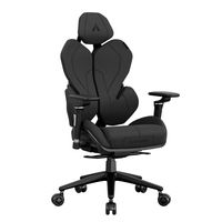 Chaise de jeu de direction ergonomique réglable et ergonomique pivotante en tissu à cadre métallique de haute qualité