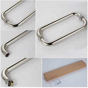 Nhà cung cấp cửa kính xử lý thép không gỉ 304 kéo xử lý o Loại vòi hoa sen cửa xử lý agarradera con toallero Para puerta - Product Image 3