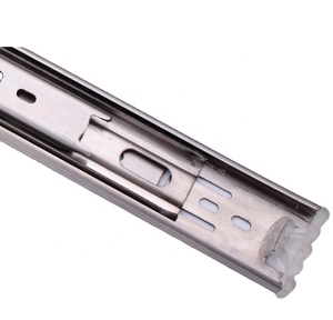 Guías deslizantes de acero inoxidable para cajón, rodamiento de bolas de 45mm, canal de alta resistencia, venta al por mayor de fábrica - Product Image 2