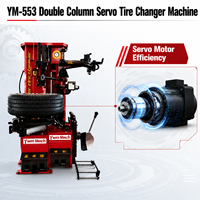 Machine à changer les pneus à double colonne YuanMech YM-553, 13-26, équipement de changement de pneus de voiture, certifiée CE, moteur 1,1 kW