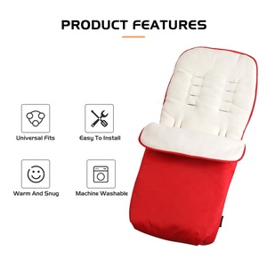 Tốt Nhất Mới Sinh Em Bé Siêu Mềm Và Lông Cừu Mịn Túi Ngủ Xe Đẩy Mùa Đông Bao Tải Có Thể Gập Lại Phổ Pushchair Footmuff - Product Image 2