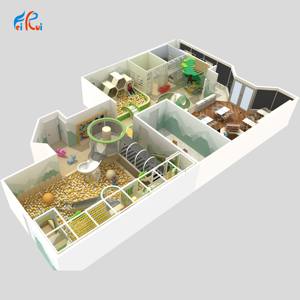 Aires de jeux intérieures personnalisées FeiRui FR-5024, <span class=keywords><strong>construction</strong></span> en acier et PVC, certifiées CE, capacité maximale de 600 personnes, âges 2-12 ans, tailles des lieux variables - Product Image 3